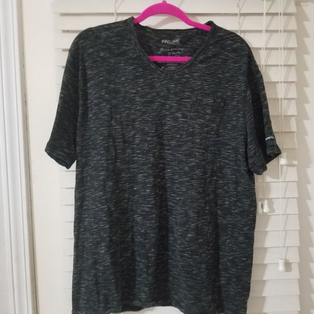 Projek Raw XL heather gray V-neck T-shirt